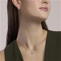 Collana Mabina Donna Rouge in Argento Acquamarina sintetica 553859 - 553859